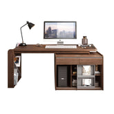 Modern home office table desk cabinet with spacious storage and sleek design
